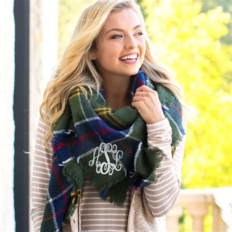 Personalized Blanket Scarf - Marleylilly