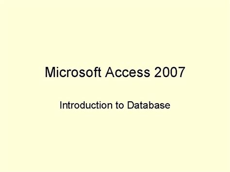 Image result for Database Access 2007
