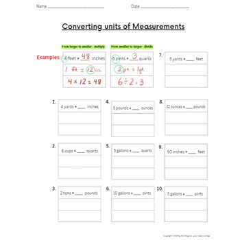 How to Convert Units of Measurement Using Fraction 的图像结果
