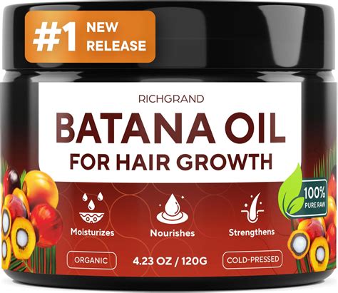 Amazon.com: 100% Natural Raw Batana Oil for Hair Growth, Dr. Sebi Hair ...