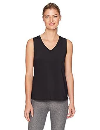 Ivanka Trump Women's Tank Top with Swiss Dot Mesh, Black/Black, L ...