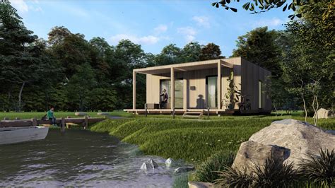 Modulový dom DOUBLE I - Moderné domy - montované domy na kľúč