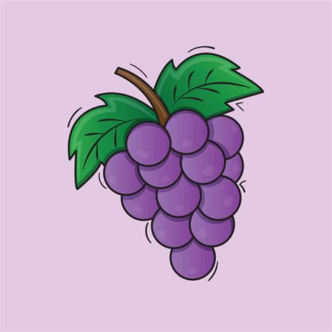Illustration of Grape Fruits Vector Drawing 21724969 Vector Art at Vecteezy