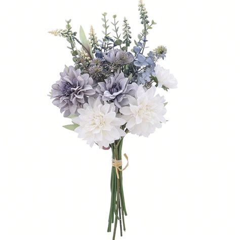 1pc Rose, Dahlia, Peony, Dandelion, Hydrangea Artificial Flower Bouquet ...