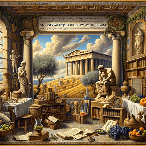 An Unexamined Life Is Not Worth Living - Socrates, Ancient Greece