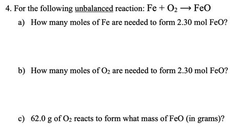 How to Balance Fe O2 的图像结果
