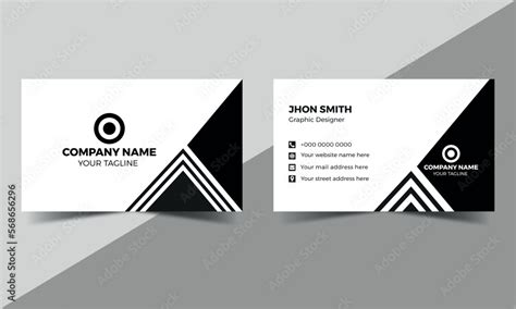 Black and White Business Card Template 的图像结果