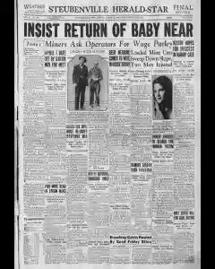 Steubenville Herald Star Archives, Mar 25, 1932, p. 1