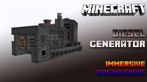 Diesel Generator 🔧 Minecraft Immersive Engineering Tutorial 1.15 🔧 ...