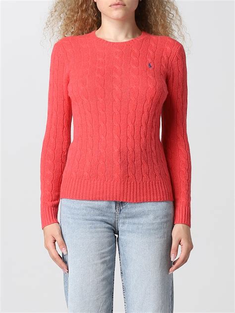POLO RALPH LAUREN: Sweater women - Red | Sweater Polo Ralph Lauren ...