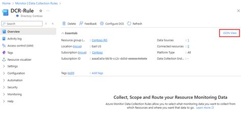 Image result for Data Collection Rule Workflow Azure