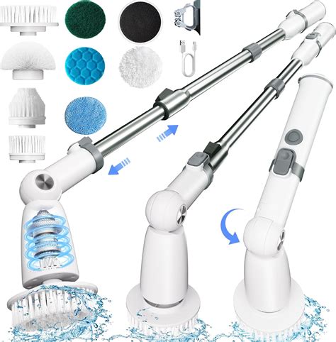 Amazon.com: Wildley Electric Spin Scrubber,Floor Power Scrubber with ...