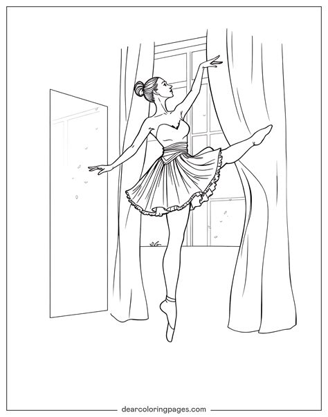Ballerina Coloring Sheet Free