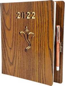 Vadon Wooden Shree Ganesh Collection A4 Diary Rulled 365 Pages Price in ...