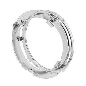7 Inch Chrome Round Headlight Ring Motorcycle Mounting Bracket ...