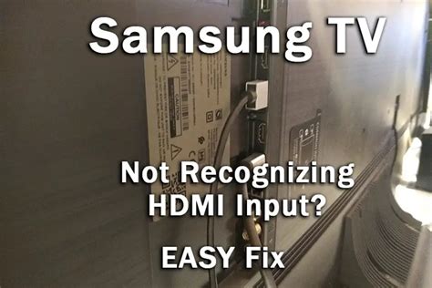 How Do I Get My Samsung Tv To Recognize HDMI | Robots.net
