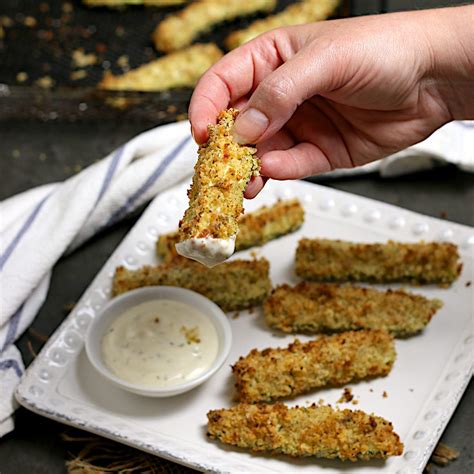 Air-Fried Zucchini Sticks - Domestic Dreamboat