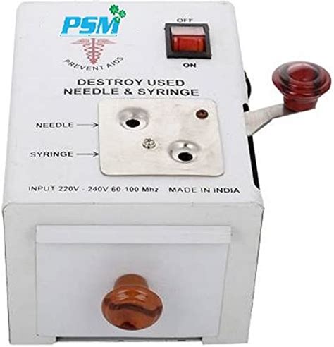 PSM® Needle & Syringe Destroyer Cutter Burner and Clipper Electric ...