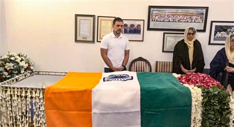 In Photos: PM Modi, Rahul Gandhi, other leaders pay last respect to ...