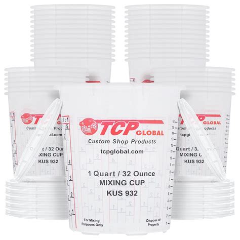 Buy Custom Shop Paint Mixing Cups, 32-Ounce (36 Pack) - Plastic ...