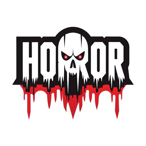 Horror Logo illustration flat style 43565061 Vector Art at Vecteezy