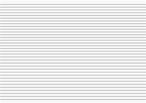 Printable Lined Paper Template A4