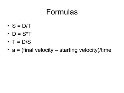 Image result for How to Calculate the Acceleration Using Speed and Time