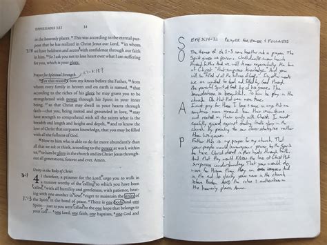 SOAP Bible Study and Journaling Method — Renewal Church Boston