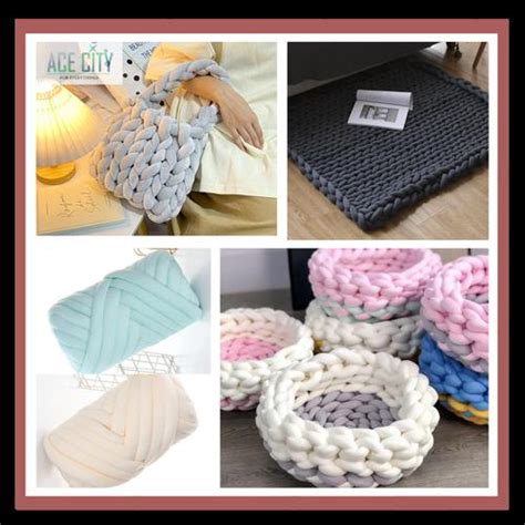 Jual Benang Rajut Chunky 250&500 Gram Yarn Jumbo Cotton Tube Knit ...