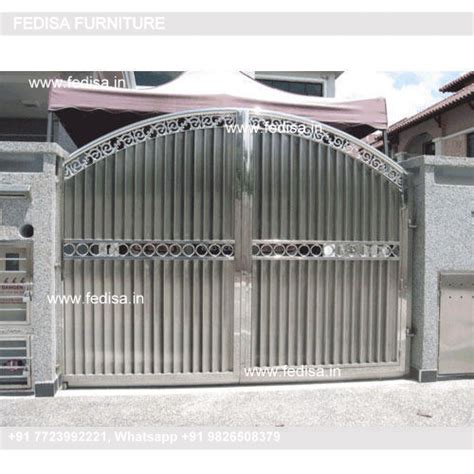 Railing Gate Design Teak Wood Gate Design Gate Wala Design Steel Ke ...