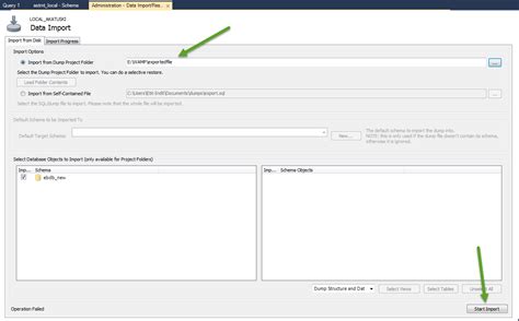 MySQL Workbench Import SQL File 的图像结果