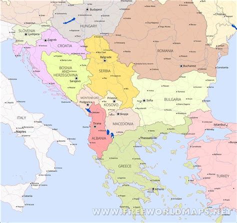 Balkan Peninsula map