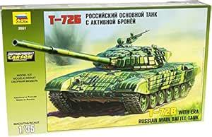 Buy Zvezda Models T-72B Russian Main Battle Tank Model Kit Online at ...