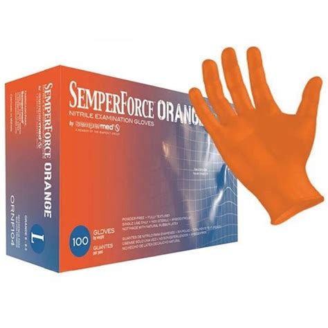 Sempermed SemperForce Orange Nitrile Gloves | Bound Tree