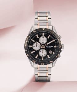 Titan NP90106KM02 Titan Octane Chronograph Black Dial Silver & Rose ...