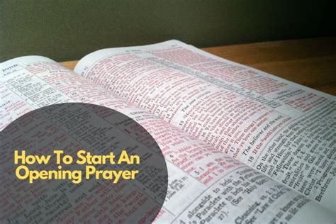How to Start a Prayer 的图像结果