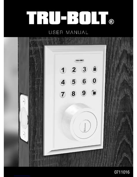 Tru Bolt Changing User Code 的图像结果