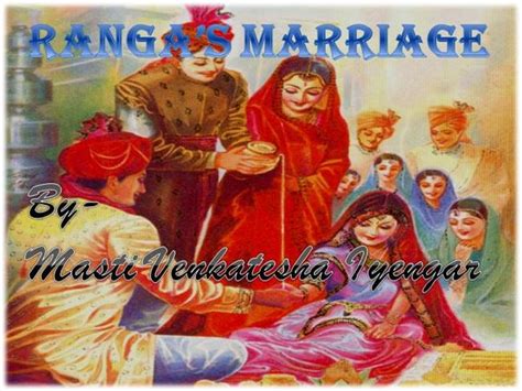 Book Review: Ranga’s Marriage by Masti Venkatesh Iyengar