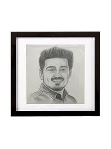 Custom Pencil Art Portrait with Frame – A3/A4 Size Hand-Drawn Sketch ...