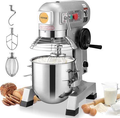 VEVOR Commercial Food Mixer, 15Qt Capacity with Timer, 500W Stainless ...