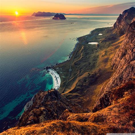 Sunset From Mountain 4K UHD Wallpaper for UltraHD Desktop and TV ...