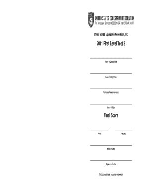 Image result for USDF 1st Level Test 3