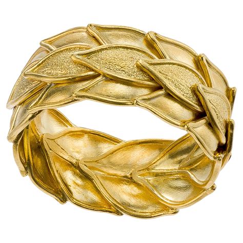18K Byzantine Gold Laurel Ring For Sale at 1stDibs | laurel name ...