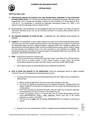 Fillable Online ULTIMATE(SEA*DOO(BEACH(PARTY( OFFICIAL(RULES( Fax Email ...