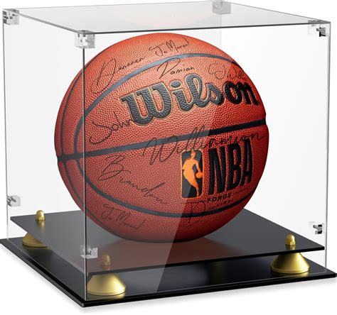 Amazon.com: Leffis Basketball Display Case, Acrylic Basketball Case ...
