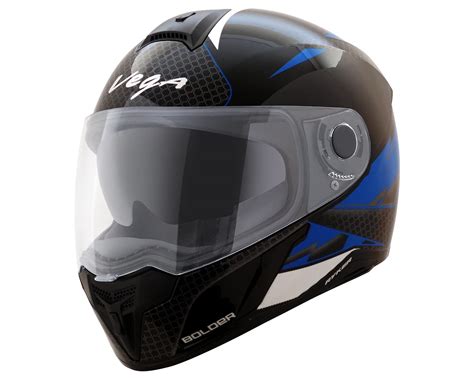 Vega Ryker Bolder ISI Certified Gloss Finish Full Face Dual Visor ...