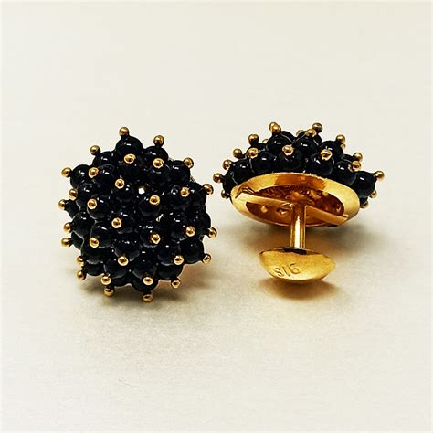 Buy Black Stone Stud in India | Chungath Jewellery Online - Rs. 45,558.05