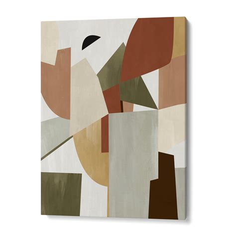 Balance - A - Abstract Framed Wall Art, Brown Modern Art Prints – Nook ...