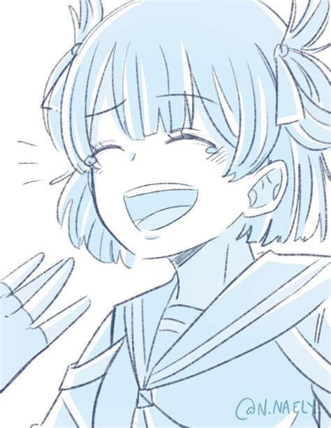 Anime Girl Laughing Drawing