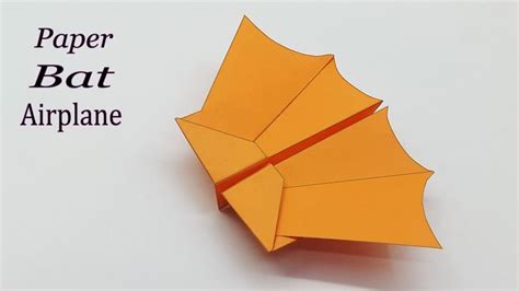 Bat Paper Airplane Tutorial 的图像结果